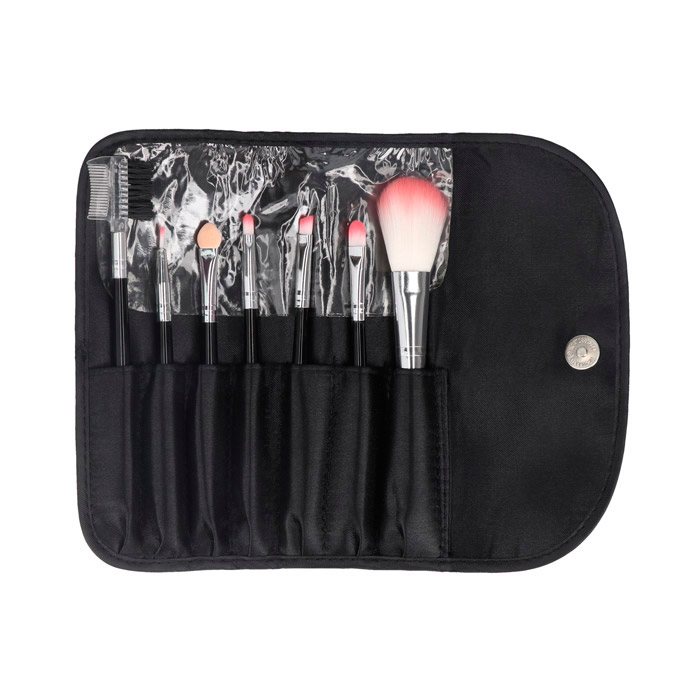 CP-026, Set de 6 brochas para maquillaje, con estuche de poliéster